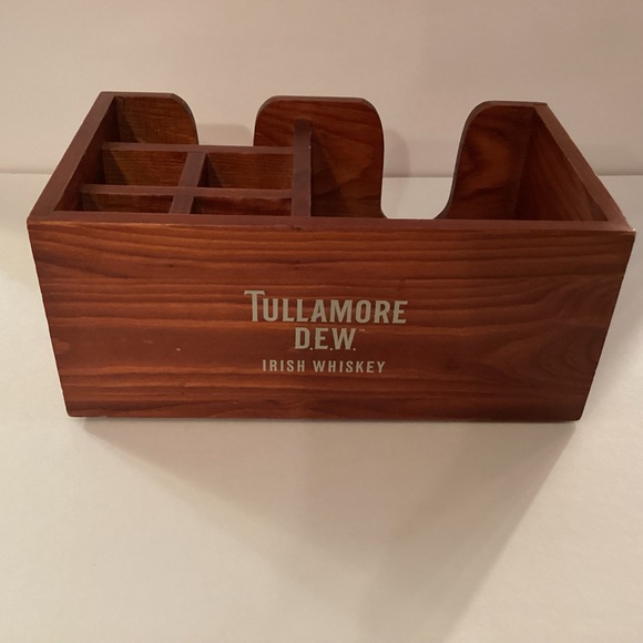 Vintage TULLAMORE D.E.W. Irish whiskey bar container/caddy box - Picture 4 of 8